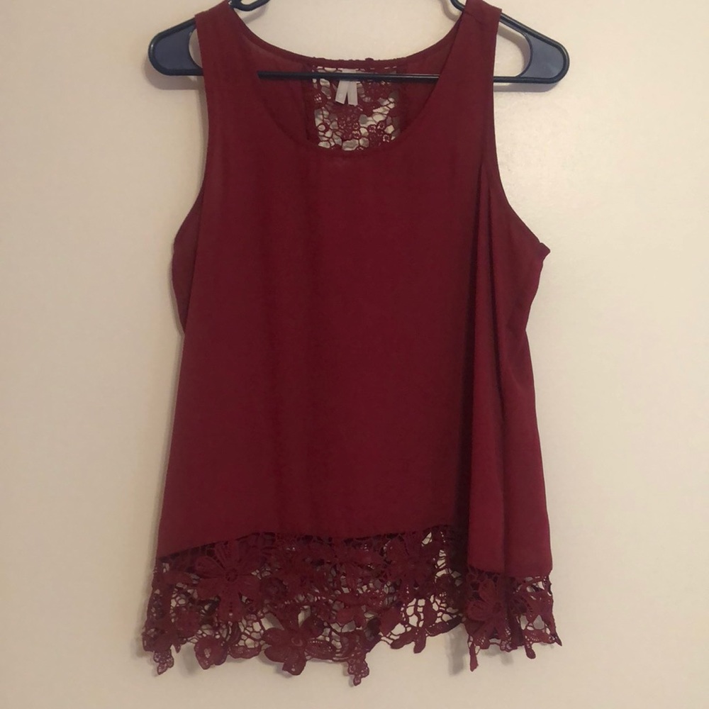 Lace detail blouse